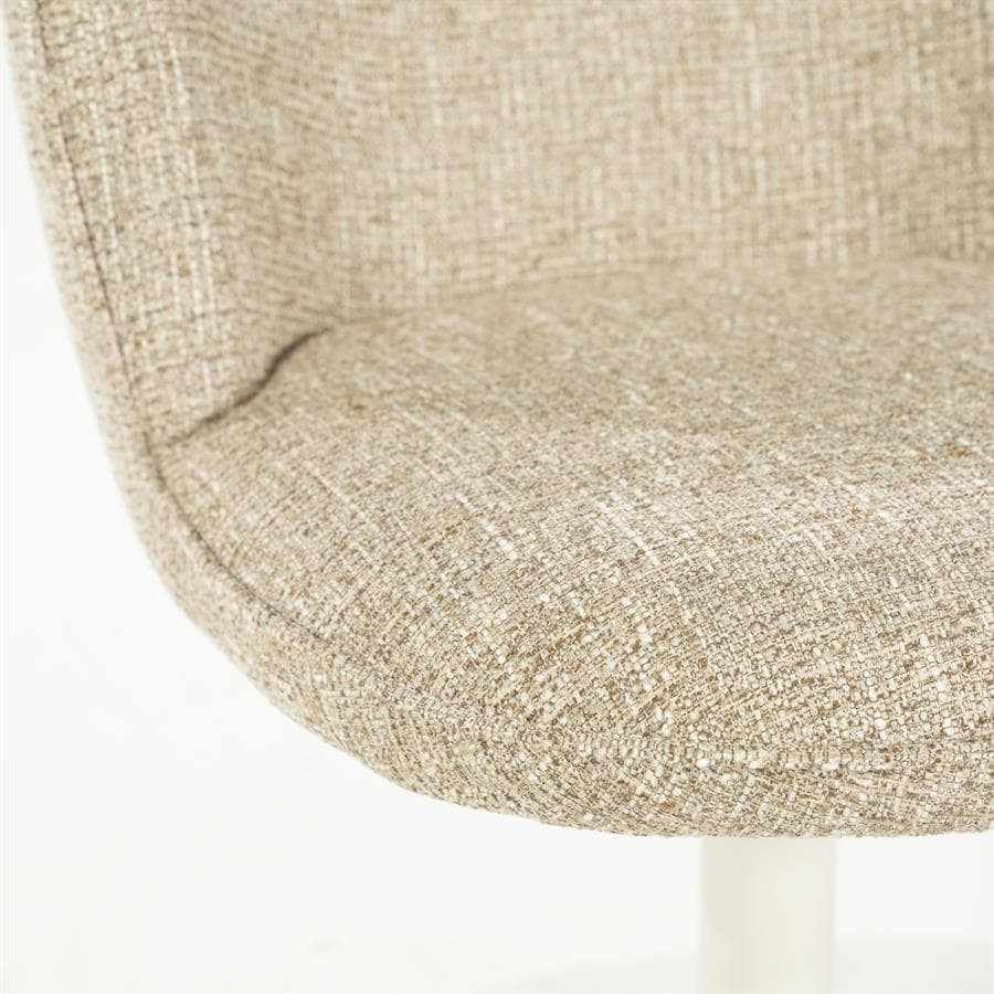 Valgomojo kėdė Molly 96327 14 Valgomojo kėdė Molly 96327, taupe spalvos Donna audinys, 56×64,5×83 cm