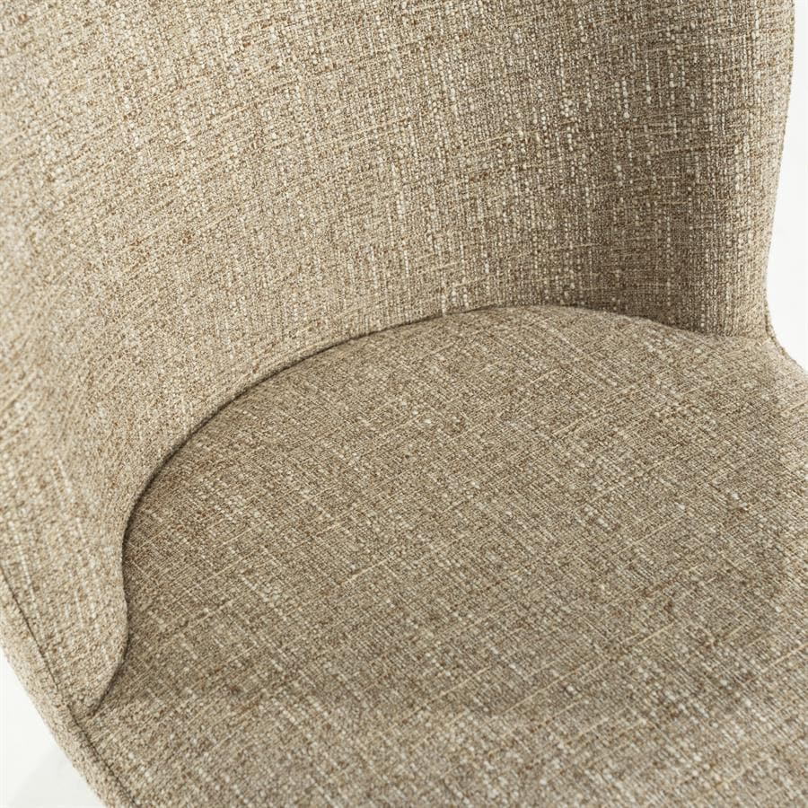 Valgomojo kėdė Molly 96327 16 Valgomojo kėdė Molly 96327, taupe spalvos Donna audinys, 56×64,5×83 cm