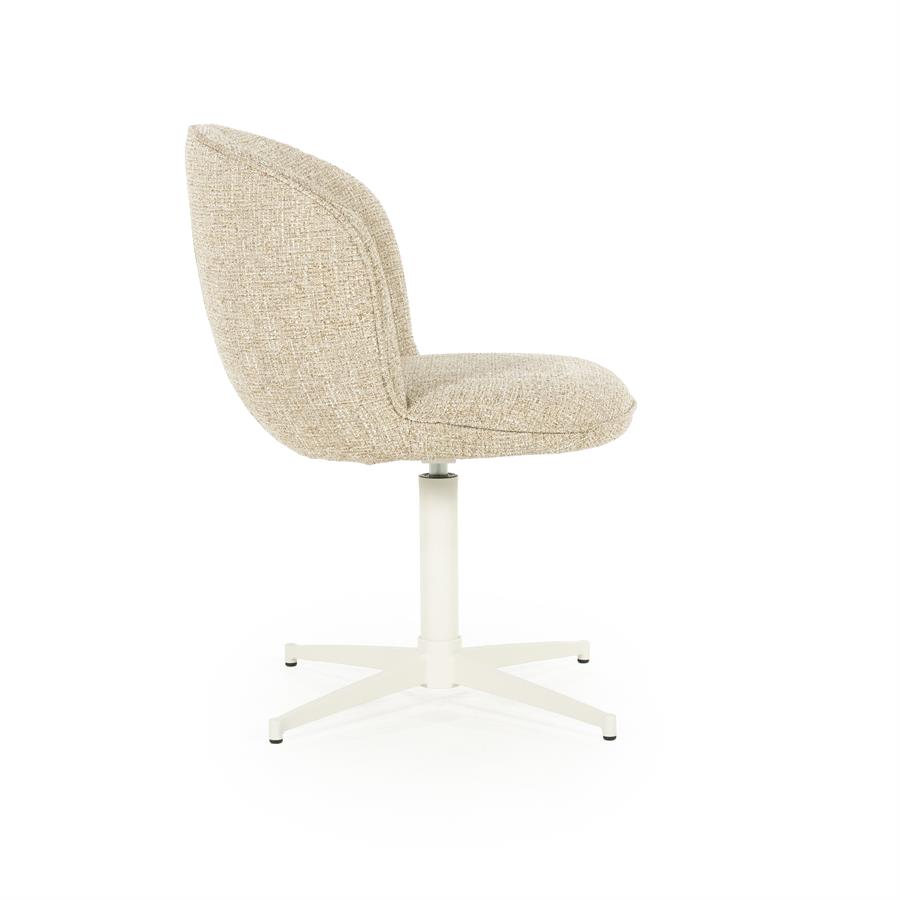 Valgomojo kėdė Molly 96327 9 Valgomojo kėdė Molly 96327, taupe spalvos Donna audinys, 56×64,5×83 cm
