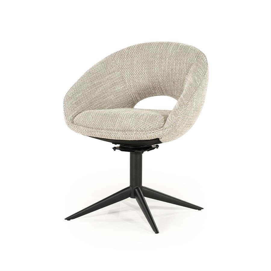 Valgomojo kėdė Nol 96455, taupe spalvos Tofa audinys, 67×60,6×81,4 cm