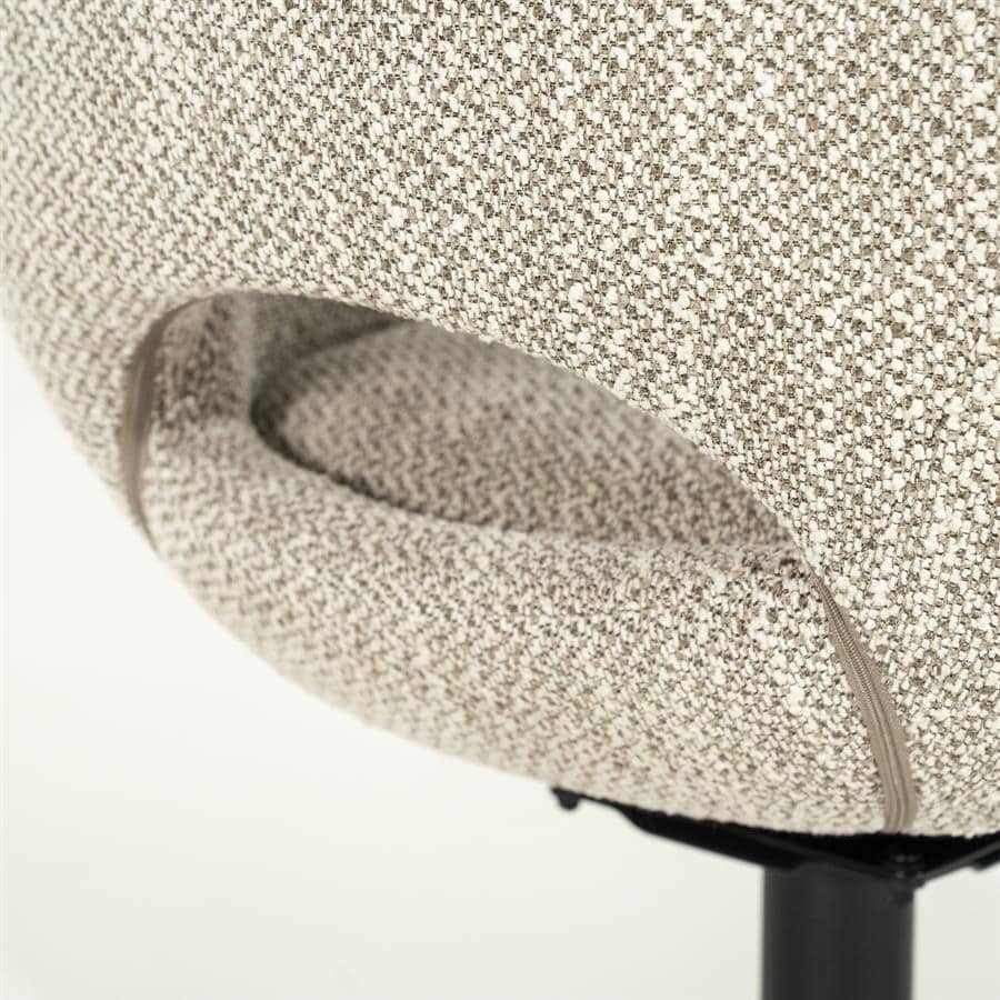 Valgomojo kėdė Nol 96455 12 Valgomojo kėdė Nol 96455, taupe spalvos Tofa audinys, 67×60,6×81,4 cm