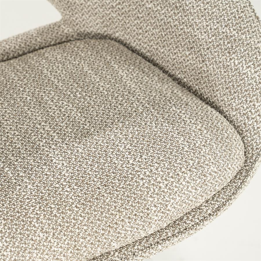 Valgomojo kėdė Nol 96455 9 Valgomojo kėdė Nol 96455, taupe spalvos Tofa audinys, 67×60,6×81,4 cm