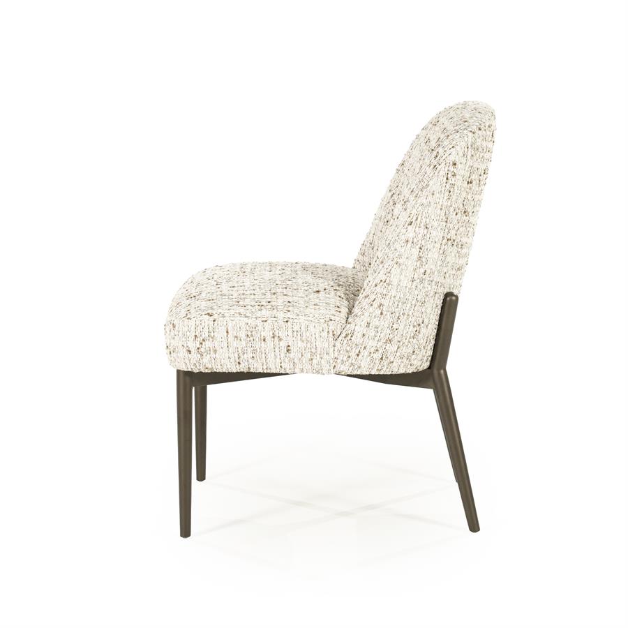 Valgomojo kėdė Tobias 96445 3 Valgomojo kėdė Tobias 96445, smėlio spalvos Vive audinys, 55×67×86 cm