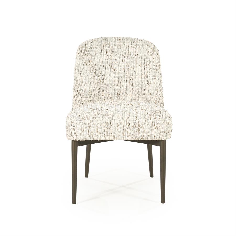 Valgomojo kėdė Tobias 96445 7 Valgomojo kėdė Tobias 96445, smėlio spalvos Vive audinys, 55×67×86 cm