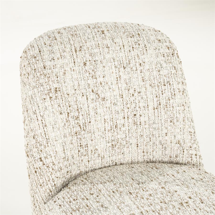 Valgomojo kėdė Tobias 96445 8 Valgomojo kėdė Tobias 96445, smėlio spalvos Vive audinys, 55×67×86 cm